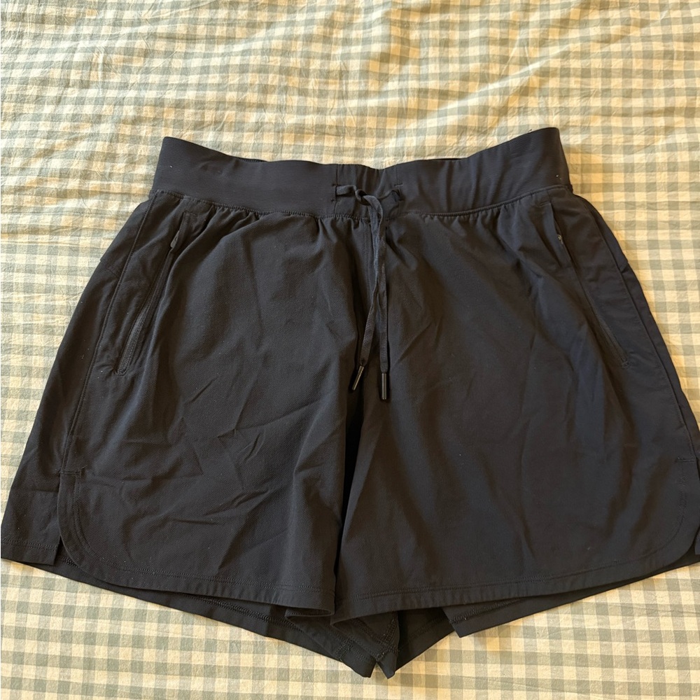 Women's Black Lululemon shorts size 8